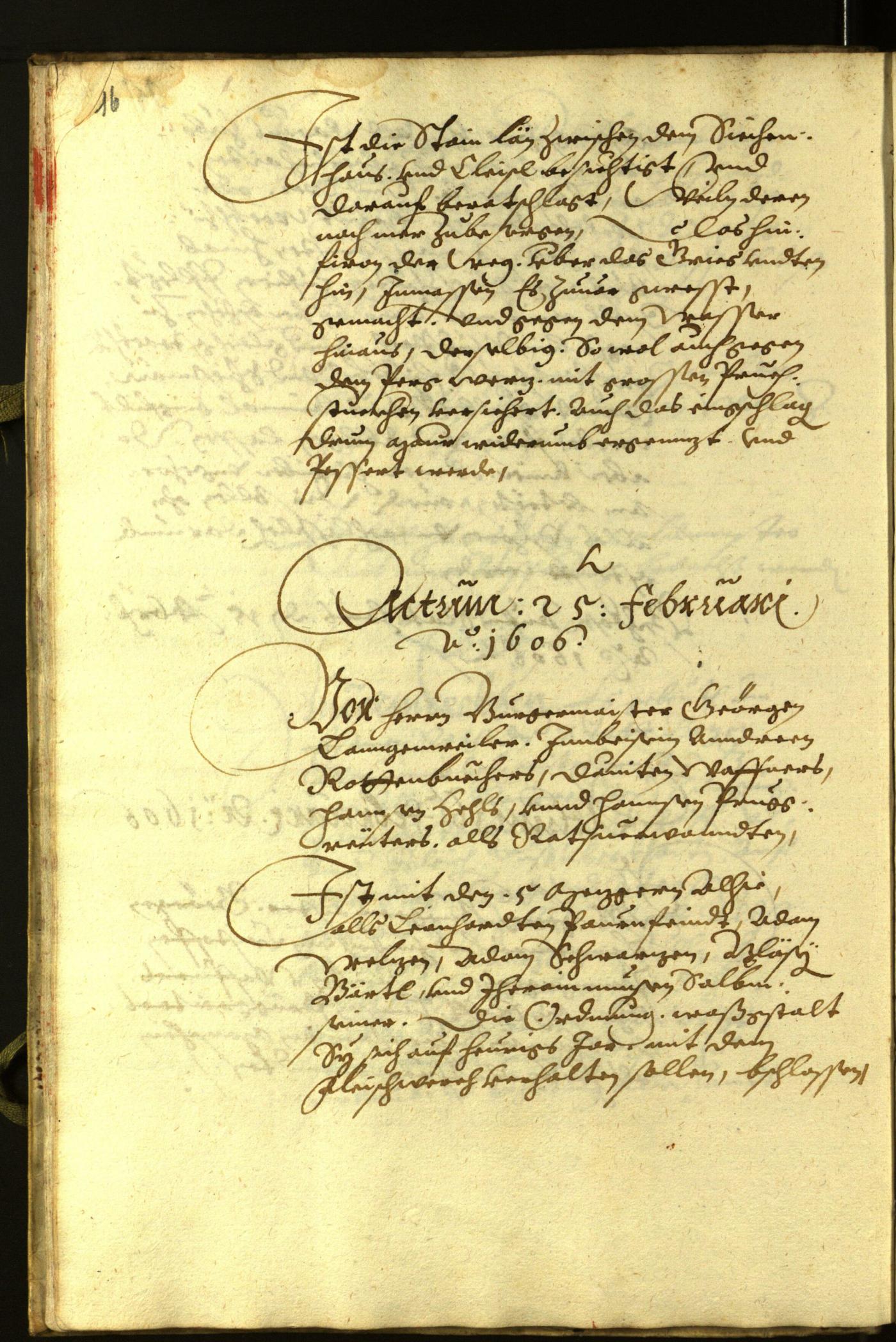 Civic Archives of Bozen-Bolzano - BOhisto Minutes of the council 1606 