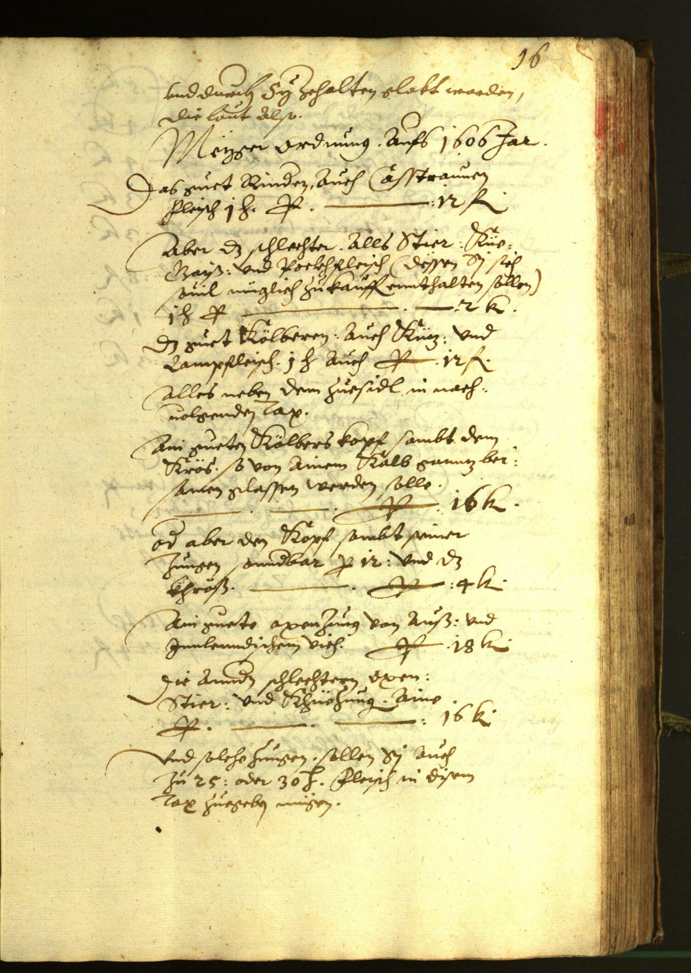 Stadtarchiv Bozen - BOhisto Ratsprotokoll 1606 