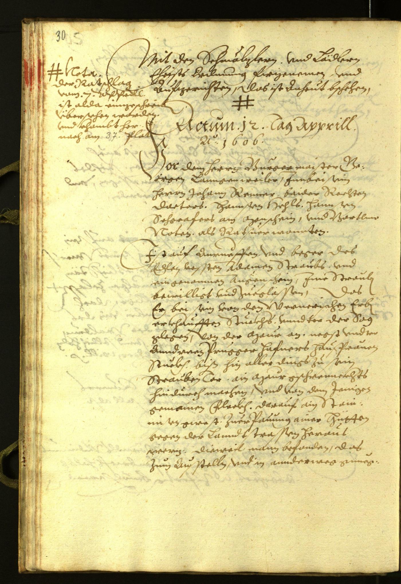 Civic Archives of Bozen-Bolzano - BOhisto Minutes of the council 1606 