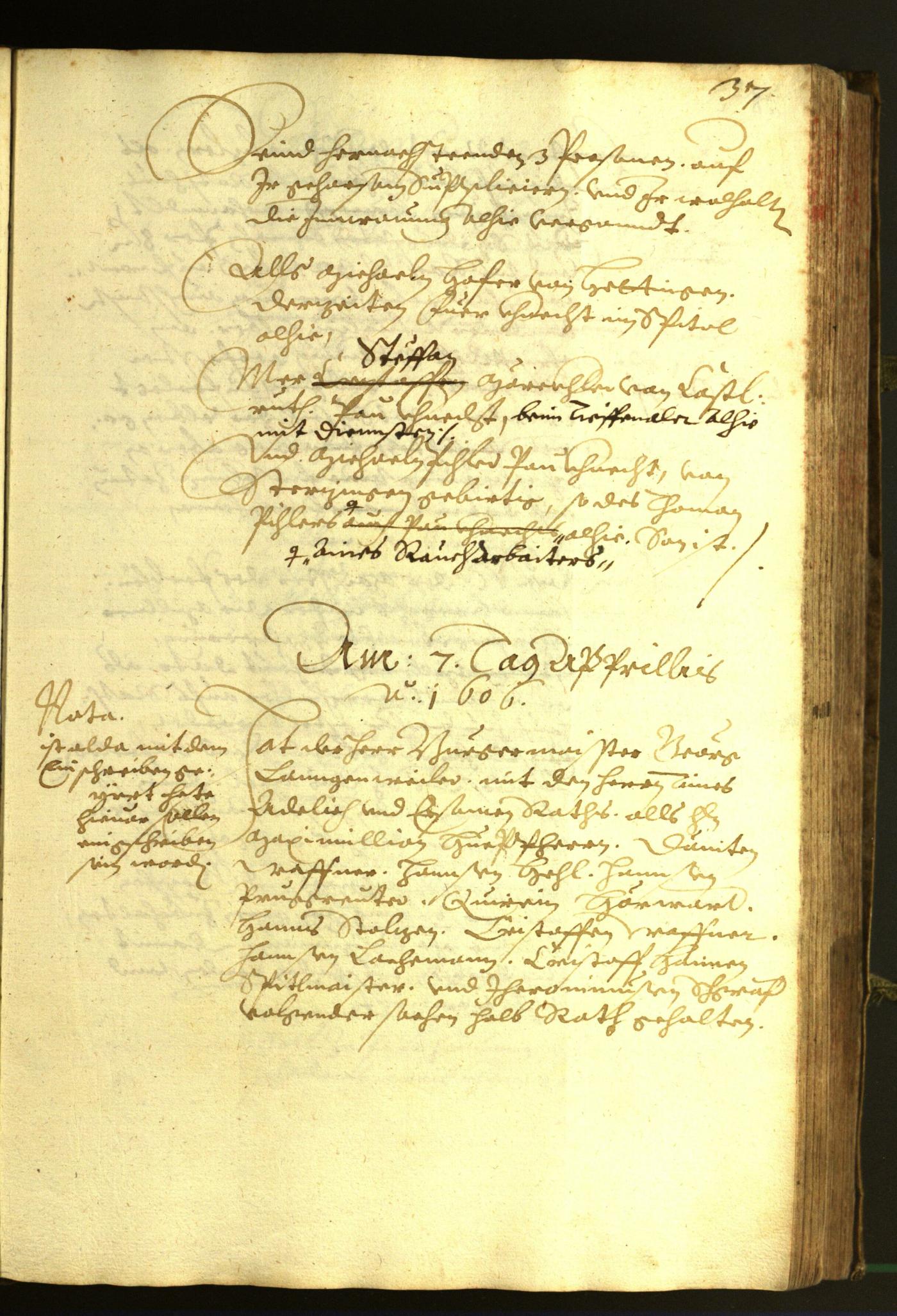 Civic Archives of Bozen-Bolzano - BOhisto Minutes of the council 1606 