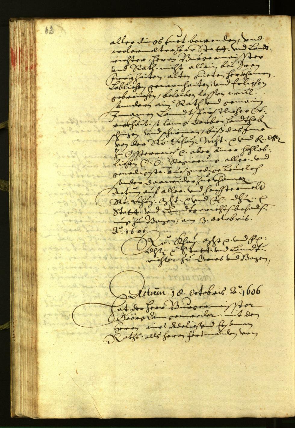 Civic Archives of Bozen-Bolzano - BOhisto Minutes of the council 1606 