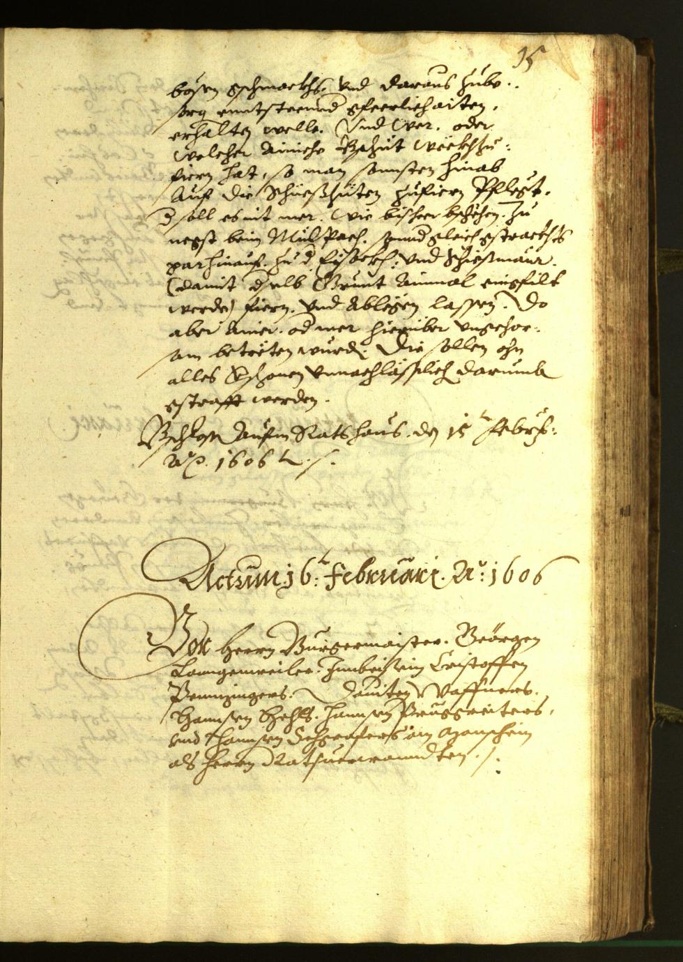 Civic Archives of Bozen-Bolzano - BOhisto Minutes of the council 1606 