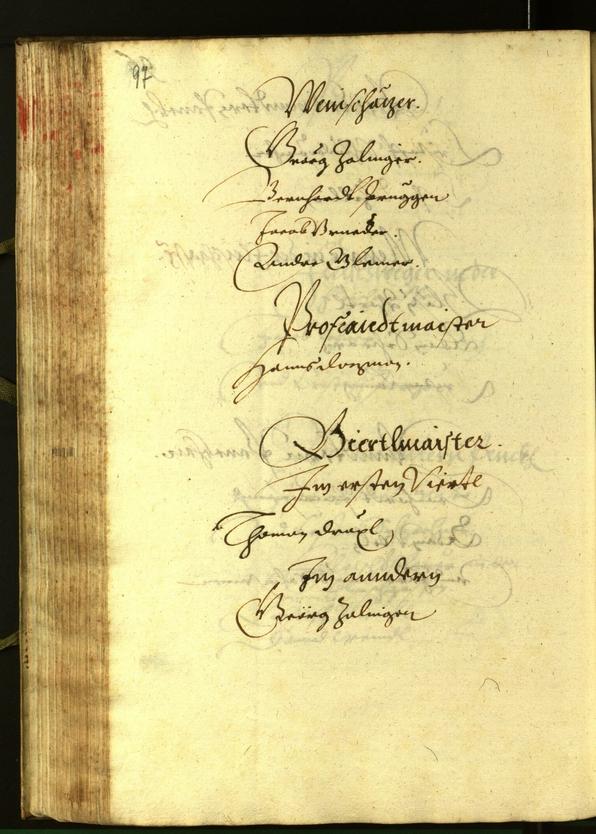 Stadtarchiv Bozen - BOhisto Ratsprotokoll 1607 