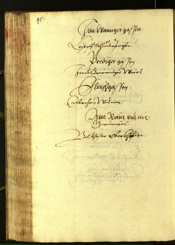 Stadtarchiv Bozen - BOhisto Ratsprotokoll 1607 