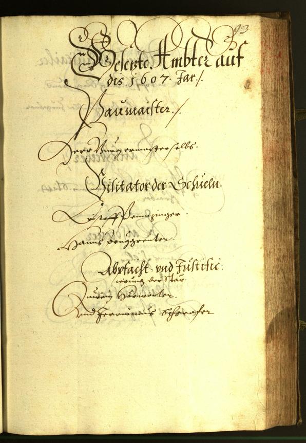 Civic Archives of Bozen-Bolzano - BOhisto Minutes of the council 1607 