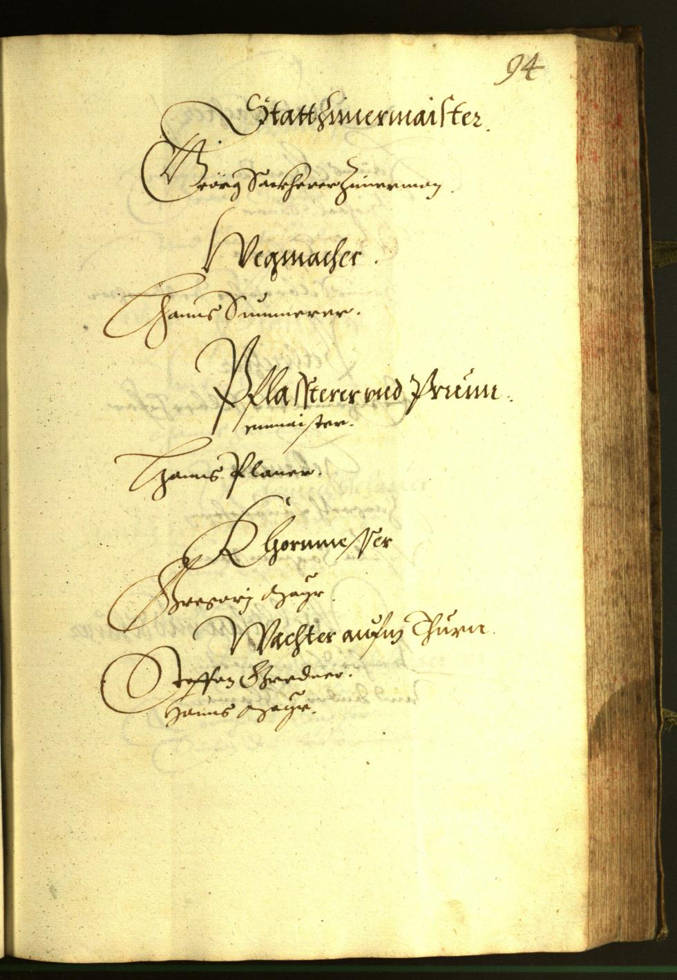Stadtarchiv Bozen - BOhisto Ratsprotokoll 1607 