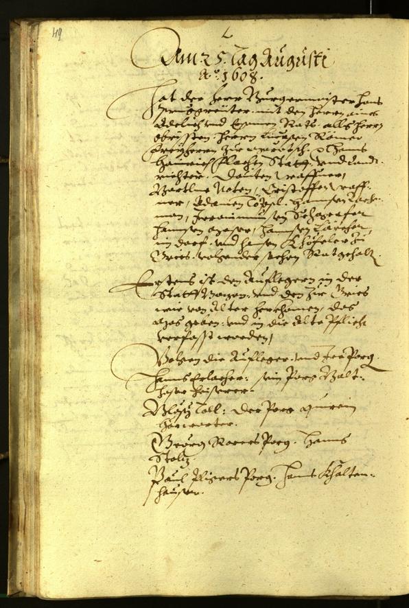 Archivio Storico della Città di Bolzano - BOhisto protocollo consiliare 1608 