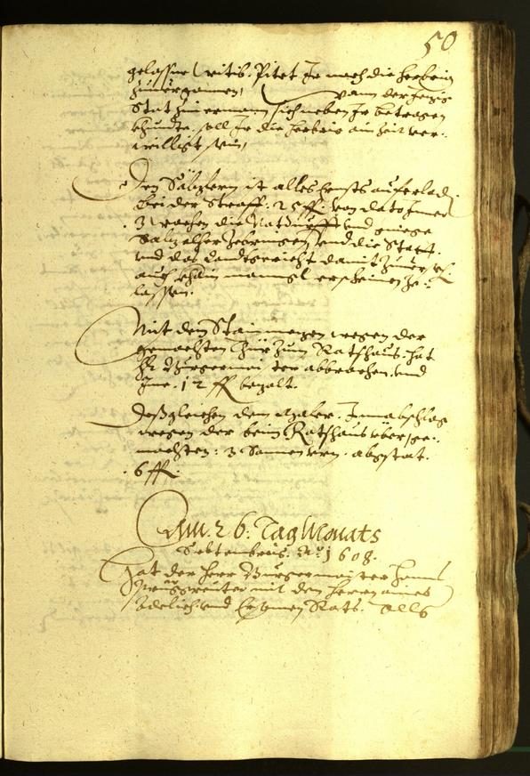 Civic Archives of Bozen-Bolzano - BOhisto Minutes of the council 1608 