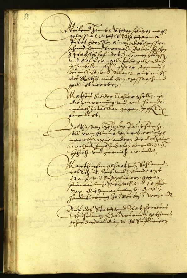 Stadtarchiv Bozen - BOhisto Ratsprotokoll 1608 