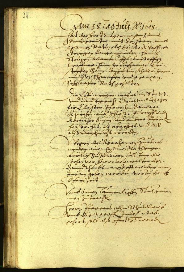 Civic Archives of Bozen-Bolzano - BOhisto Minutes of the council 1608 