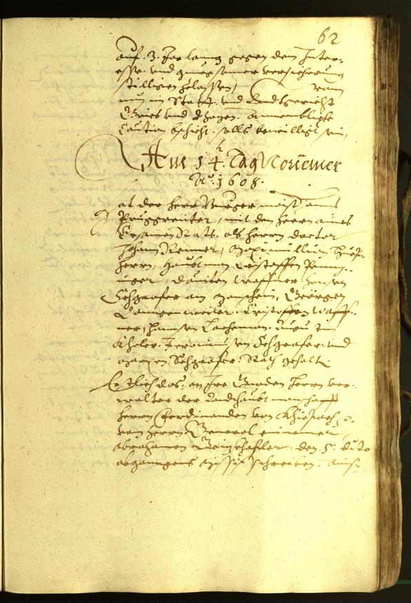 Civic Archives of Bozen-Bolzano - BOhisto Minutes of the council 1608 