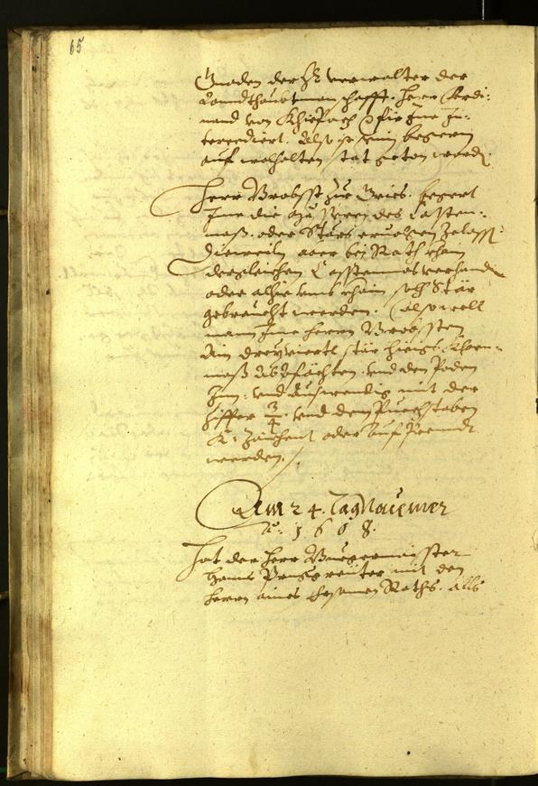 Stadtarchiv Bozen - BOhisto Ratsprotokoll 1608 