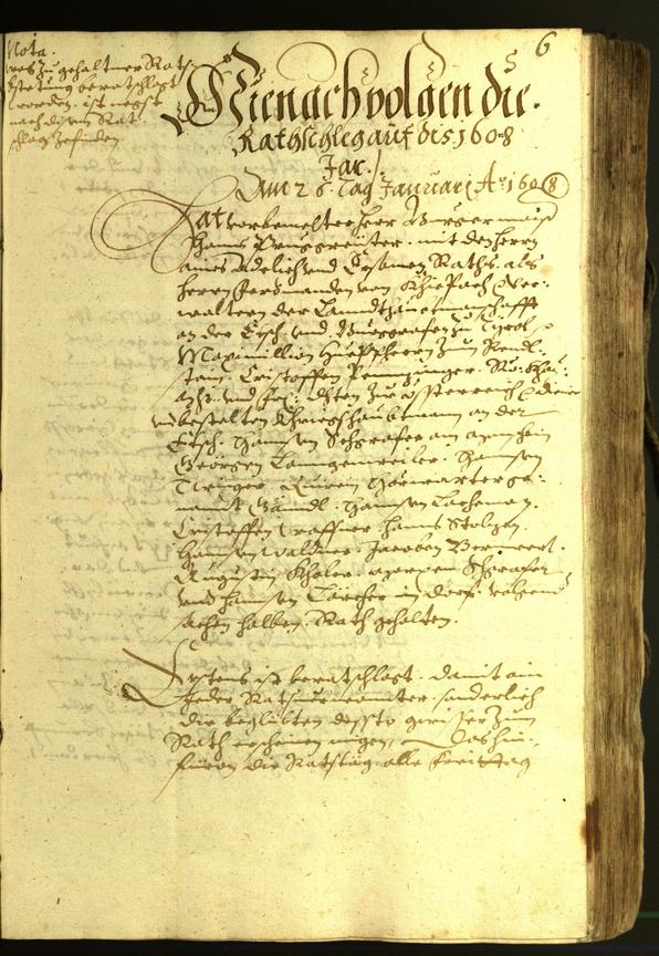 Civic Archives of Bozen-Bolzano - BOhisto Minutes of the council 1608 