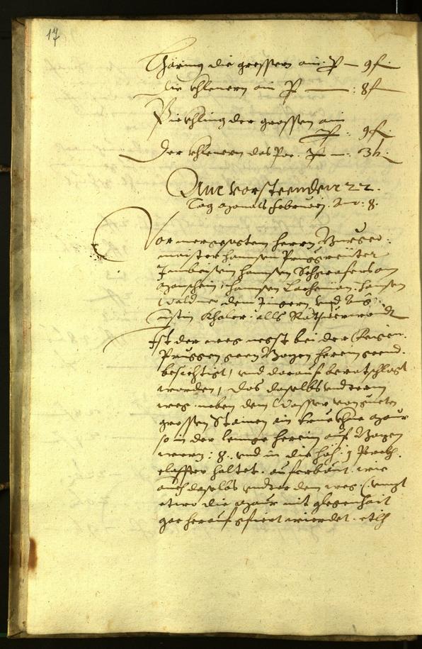 Stadtarchiv Bozen - BOhisto Ratsprotokoll 1608 