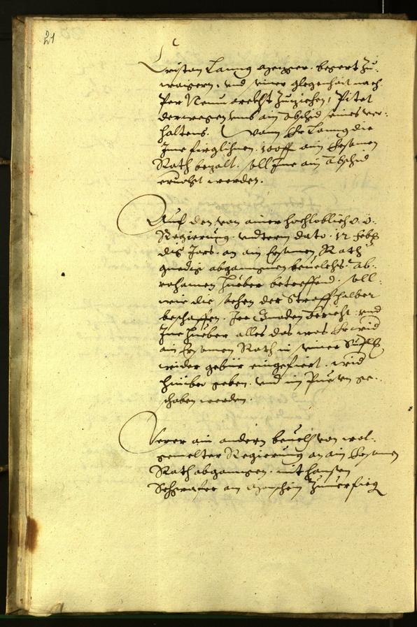 Stadtarchiv Bozen - BOhisto Ratsprotokoll 1608 