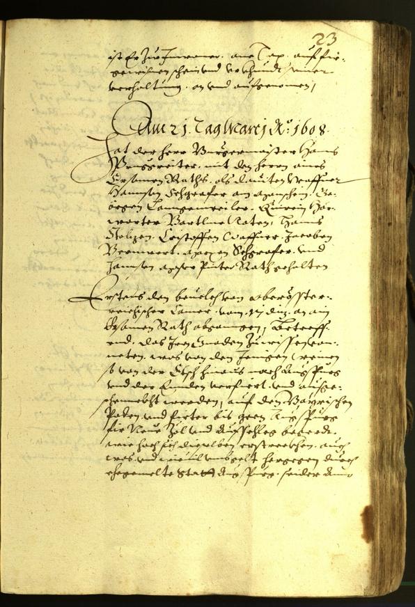 Civic Archives of Bozen-Bolzano - BOhisto Minutes of the council 1608 