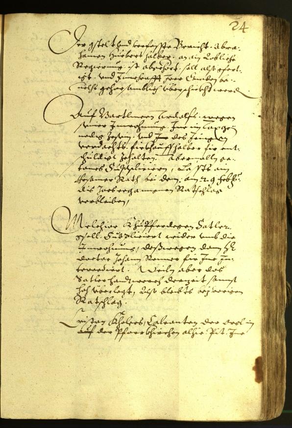 Stadtarchiv Bozen - BOhisto Ratsprotokoll 1608 