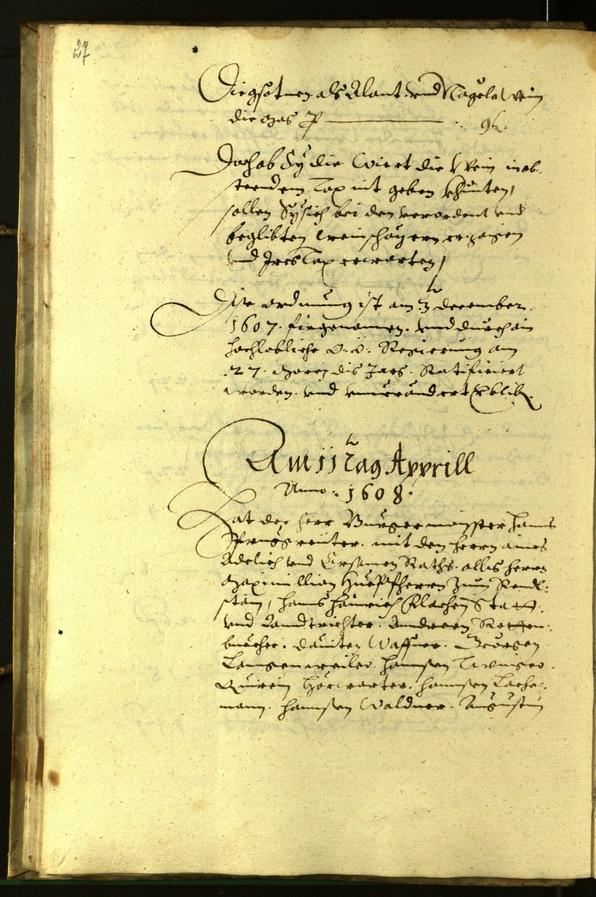 Civic Archives of Bozen-Bolzano - BOhisto Minutes of the council 1608 