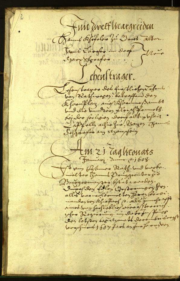 Civic Archives of Bozen-Bolzano - BOhisto Minutes of the council 1608 