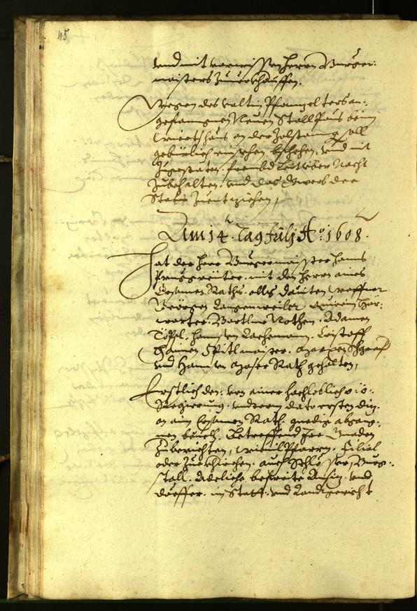 Civic Archives of Bozen-Bolzano - BOhisto Minutes of the council 1608 