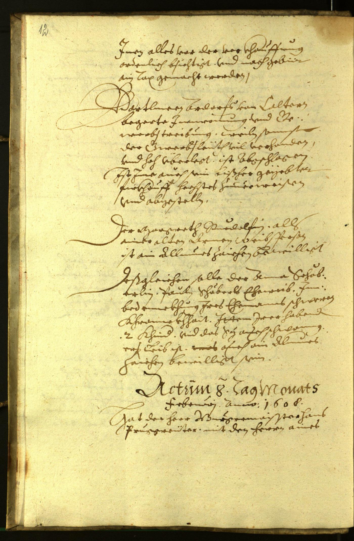 Civic Archives of Bozen-Bolzano - BOhisto Minutes of the council 1608 