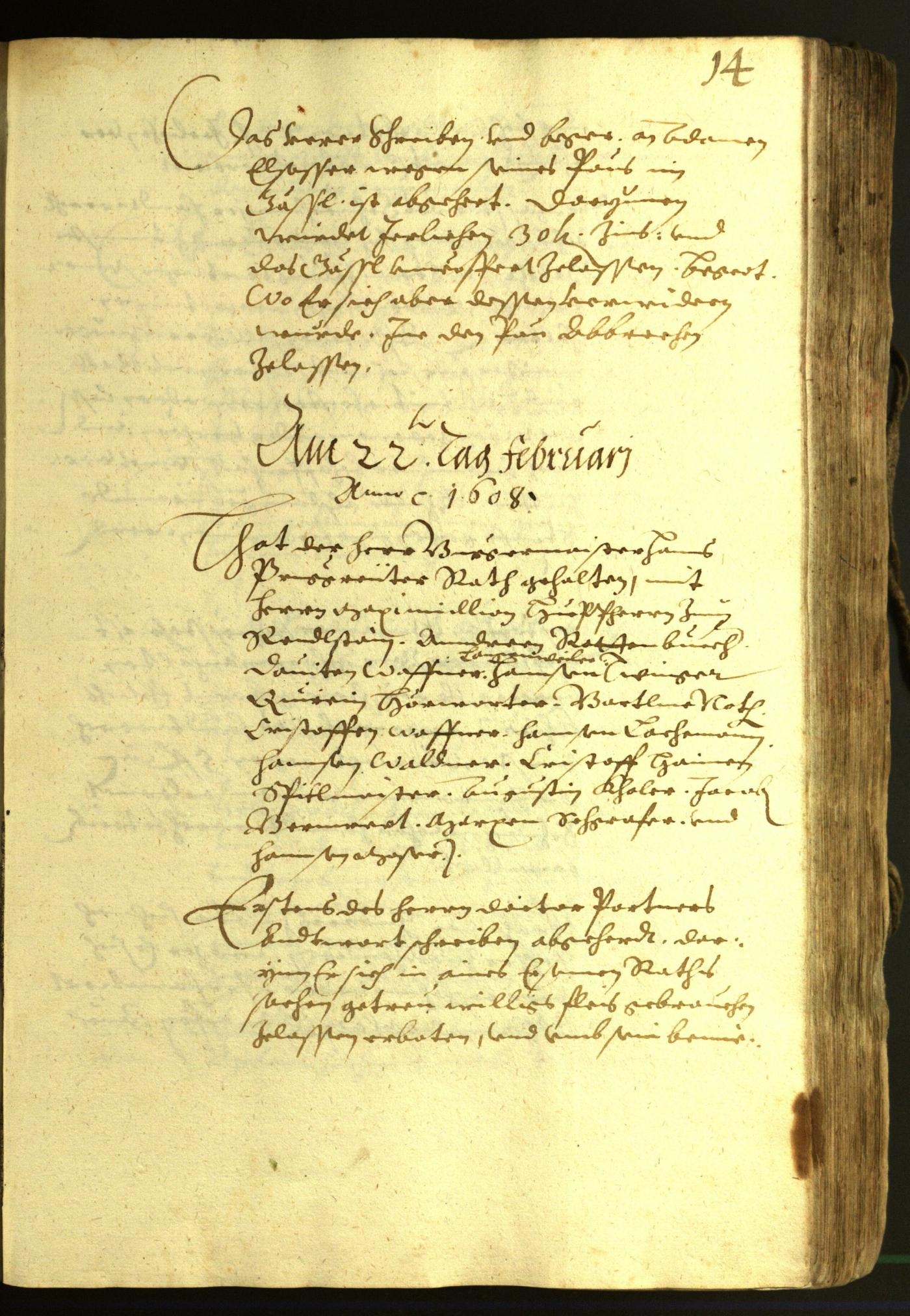 Civic Archives of Bozen-Bolzano - BOhisto Minutes of the council 1608 