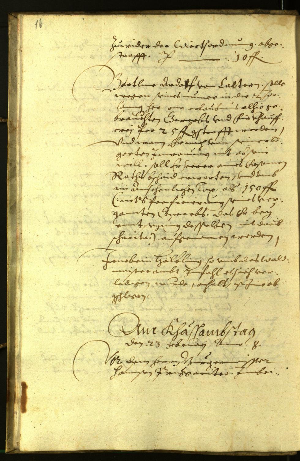 Stadtarchiv Bozen - BOhisto Ratsprotokoll 1608 