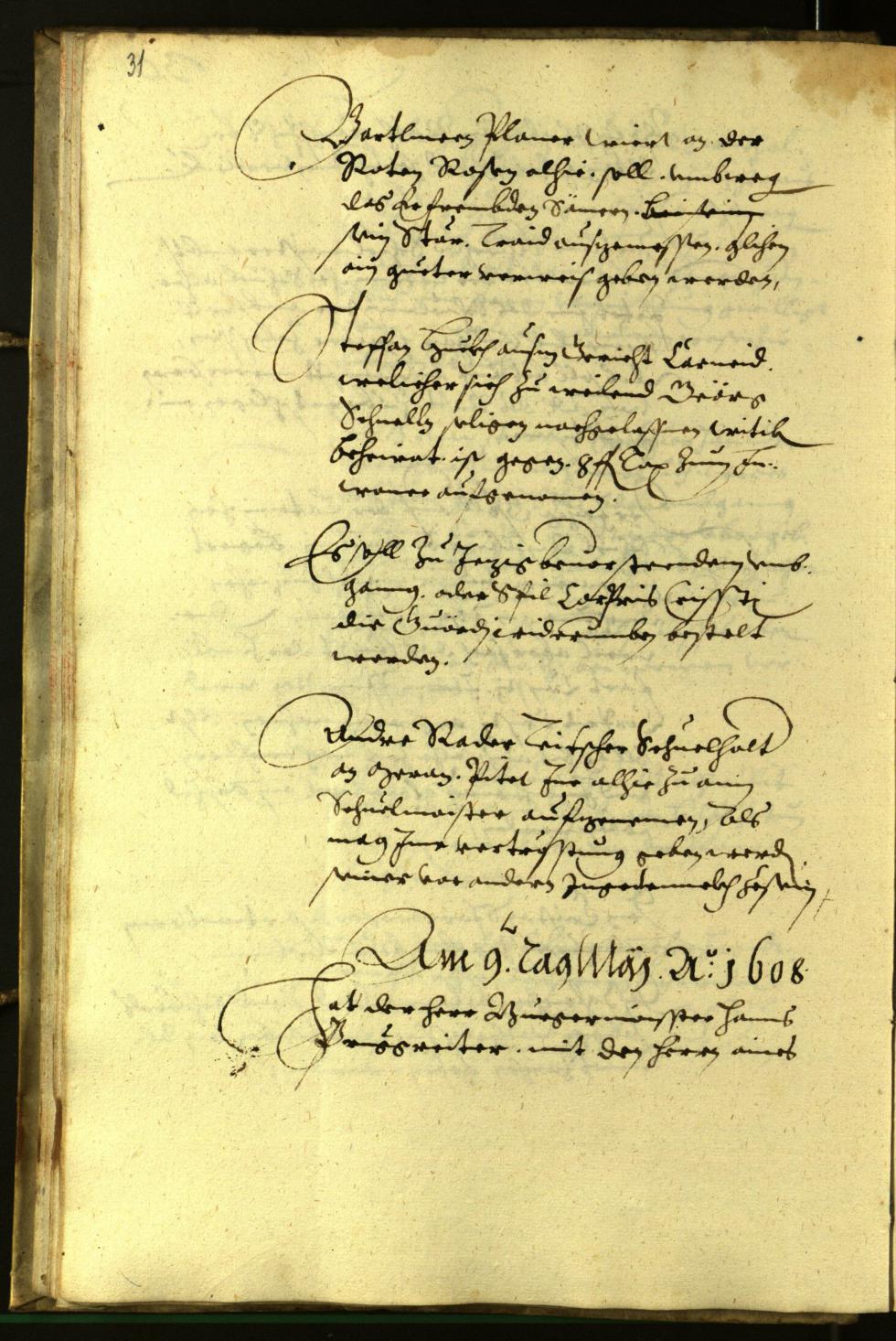 Civic Archives of Bozen-Bolzano - BOhisto Minutes of the council 1608 