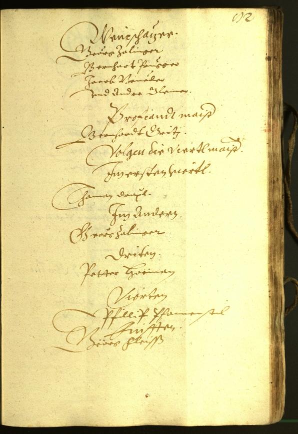 Civic Archives of Bozen-Bolzano - BOhisto Minutes of the council 1609 