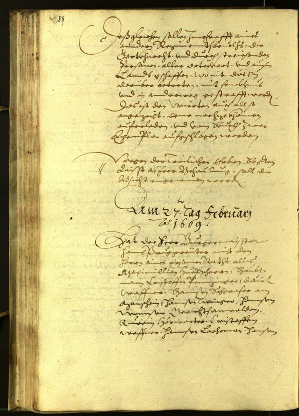 Civic Archives of Bozen-Bolzano - BOhisto Minutes of the council 1609 