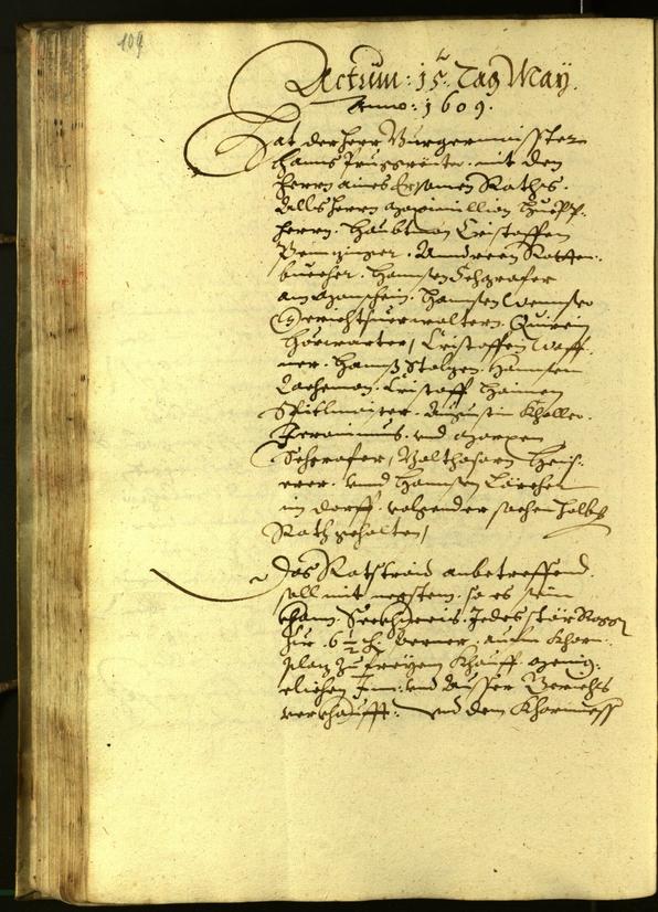 Civic Archives of Bozen-Bolzano - BOhisto Minutes of the council 1609 