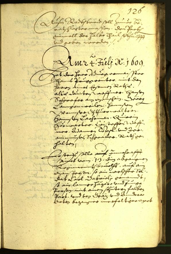 Civic Archives of Bozen-Bolzano - BOhisto Minutes of the council 1609 