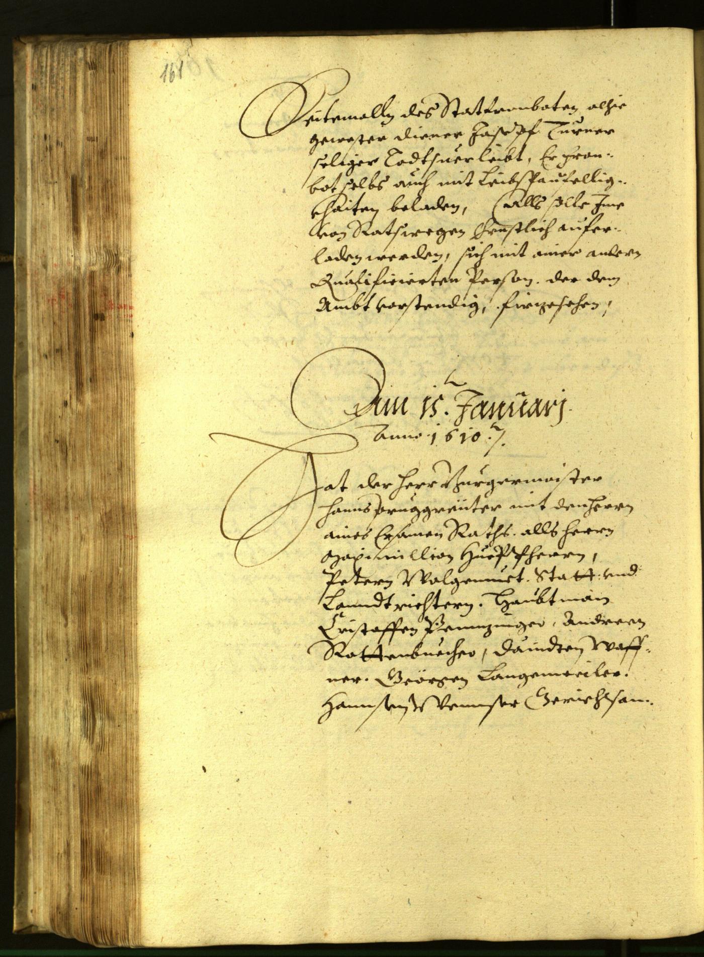 Civic Archives of Bozen-Bolzano - BOhisto Minutes of the council 1609 