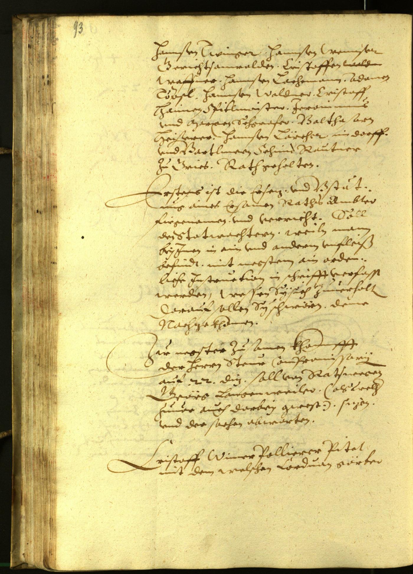 Civic Archives of Bozen-Bolzano - BOhisto Minutes of the council 1609 