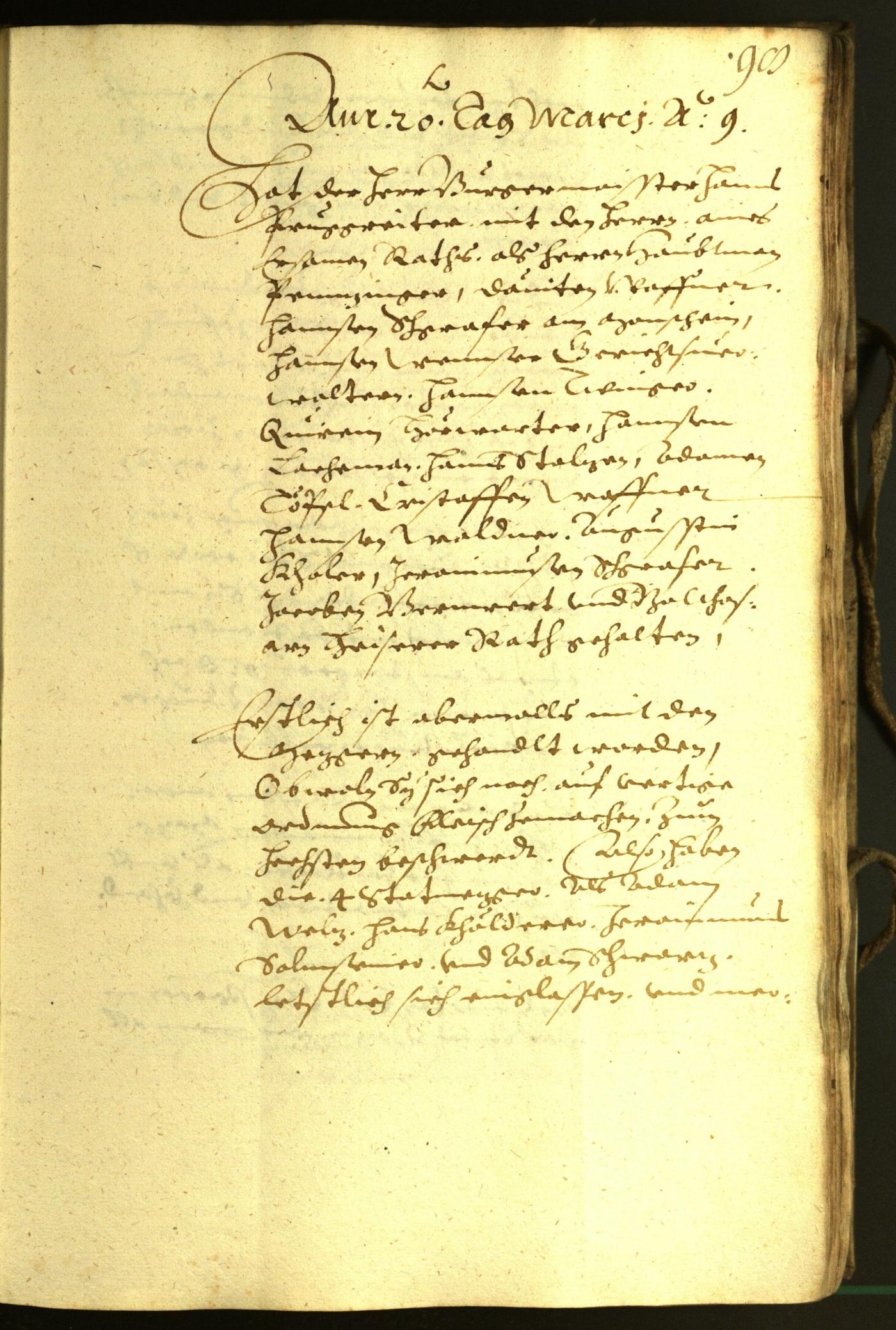 Stadtarchiv Bozen - BOhisto Ratsprotokoll 1609 