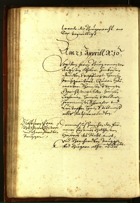 Civic Archives of Bozen-Bolzano - BOhisto Minutes of the council 1610 