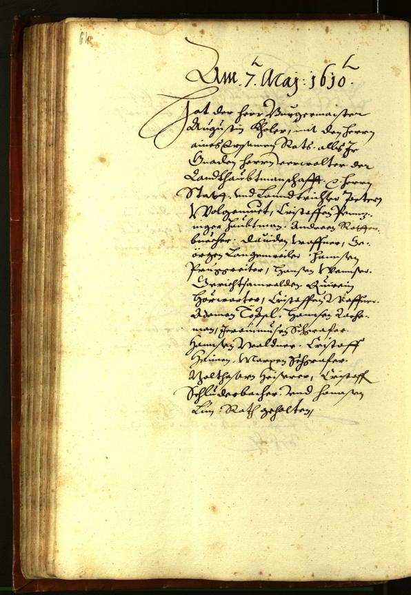 Civic Archives of Bozen-Bolzano - BOhisto Minutes of the council 1610 