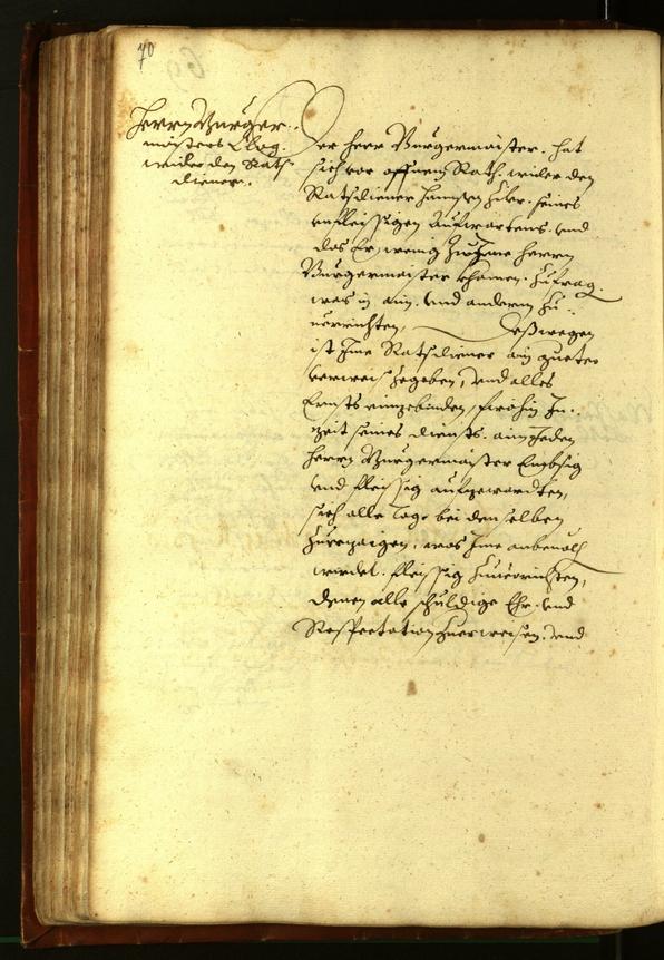 Civic Archives of Bozen-Bolzano - BOhisto Minutes of the council 1610 