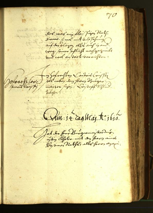 Stadtarchiv Bozen - BOhisto Ratsprotokoll 1610 