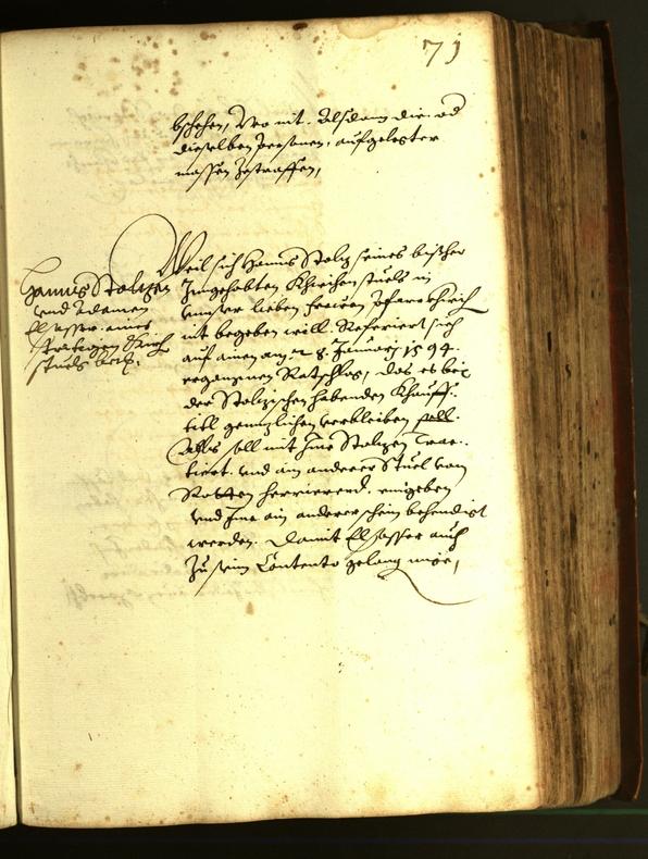 Stadtarchiv Bozen - BOhisto Ratsprotokoll 1610 