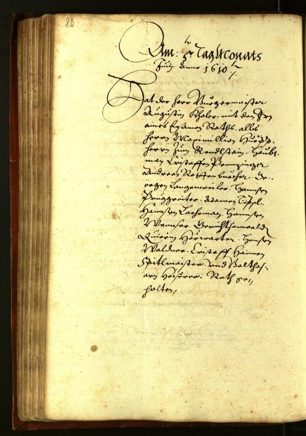 Civic Archives of Bozen-Bolzano - BOhisto Minutes of the council 1610 