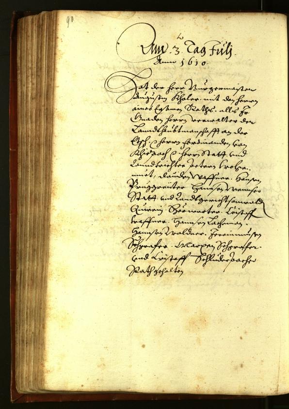 Civic Archives of Bozen-Bolzano - BOhisto Minutes of the council 1610 