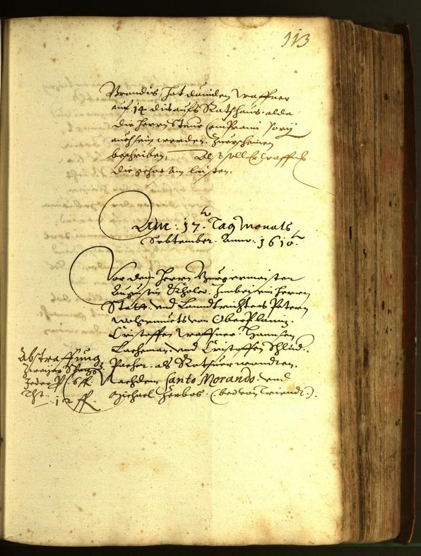 Stadtarchiv Bozen - BOhisto Ratsprotokoll 1610 