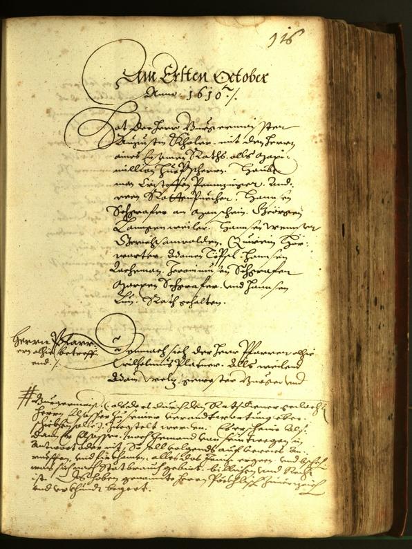 Stadtarchiv Bozen - BOhisto Ratsprotokoll 1610 