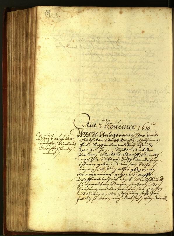 Stadtarchiv Bozen - BOhisto Ratsprotokoll 1610 