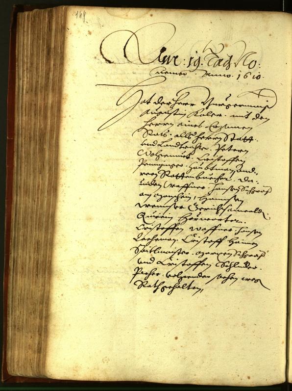 Stadtarchiv Bozen - BOhisto Ratsprotokoll 1610 