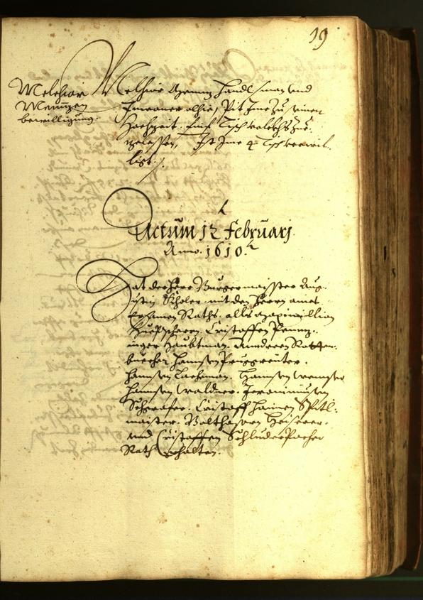 Stadtarchiv Bozen - BOhisto Ratsprotokoll 1610 