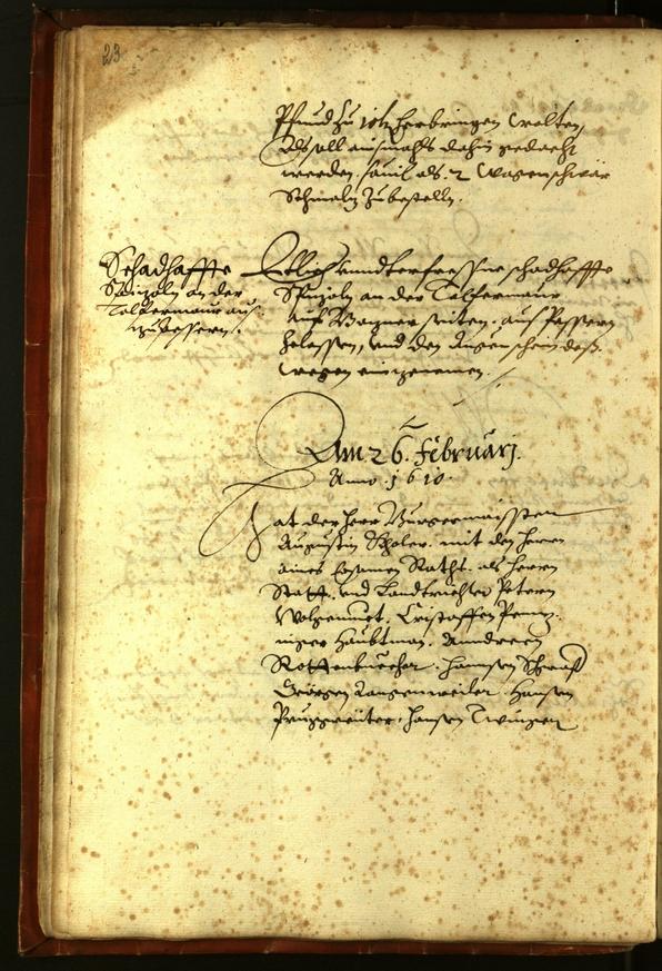 Stadtarchiv Bozen - BOhisto Ratsprotokoll 1610 