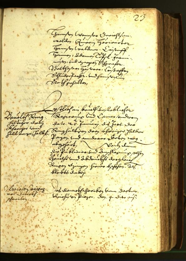 Stadtarchiv Bozen - BOhisto Ratsprotokoll 1610 