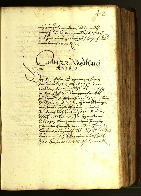 Stadtarchiv Bozen - BOhisto Ratsprotokoll 1610 